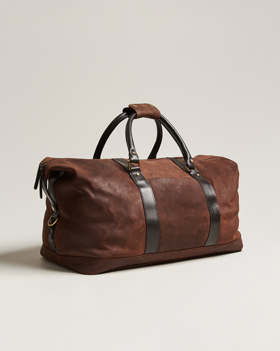 Herr | Loake 1880 Cornwall Brushed Suede Travel Bag Brown | Loake 1880 | Cornwall Brushed Suede Travel Bag Brown