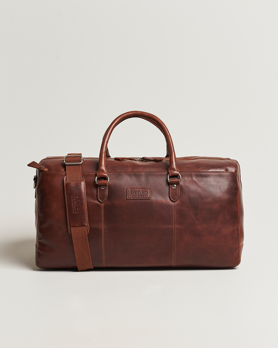 Herr | Loake 1880 Norfolk Leather Travel Bag Cedar | Loake 1880 | Norfolk Leather Travel Bag Cedar