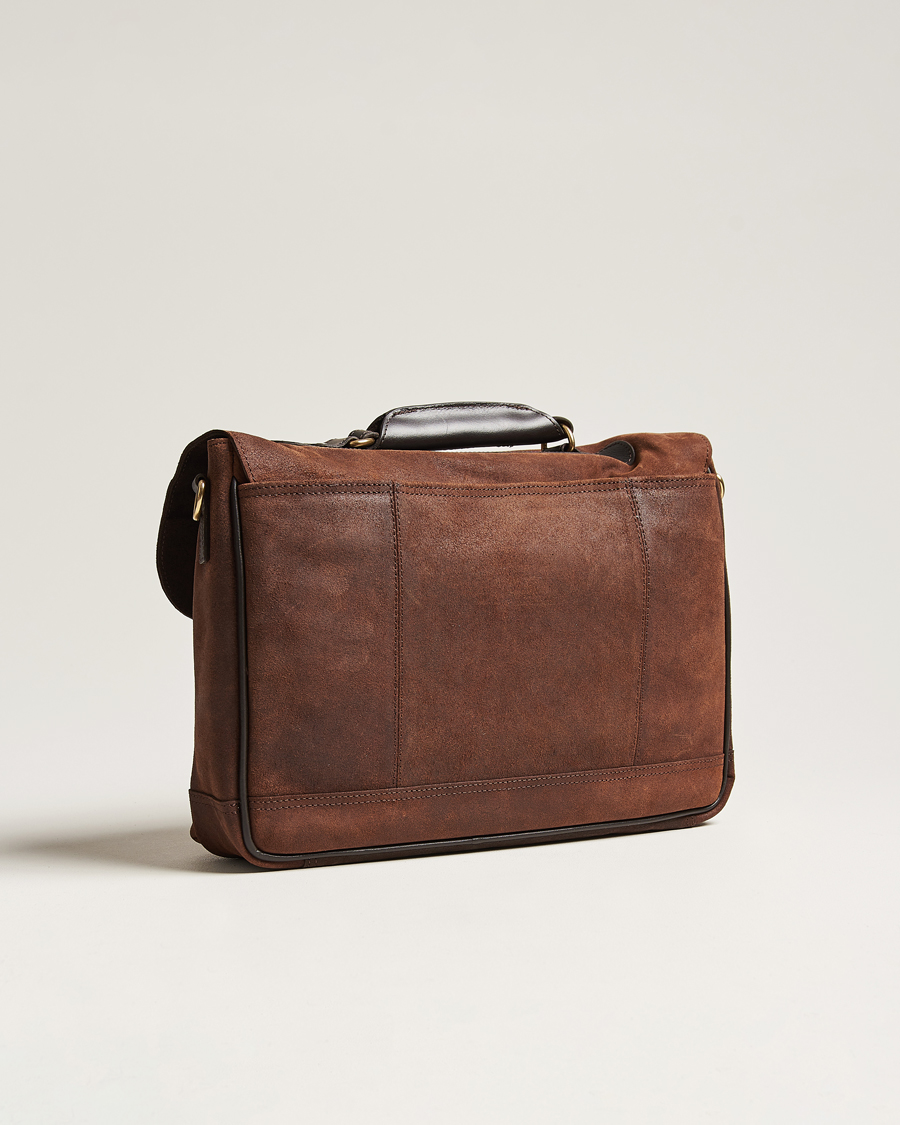 Herr | Loake 1880 Blackfriars Suede/Leather Briefcase Brown | Loake 1880 | Blackfriars Suede/Leather Briefcase Brown