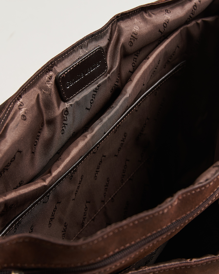 Herr | Loake 1880 Blackfriars Suede/Leather Briefcase Brown | Loake 1880 | Blackfriars Suede/Leather Briefcase Brown