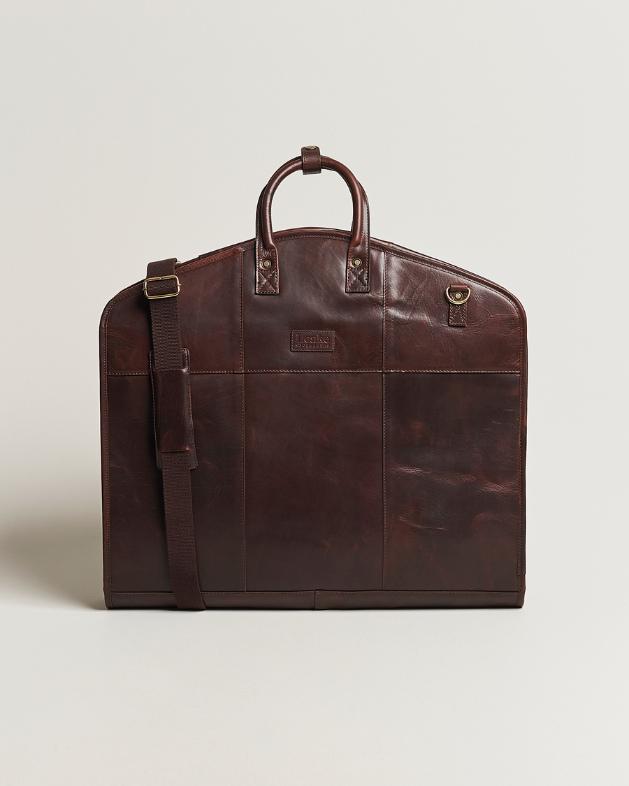 Herr | Väskor | Loake Shoemakers | London Leather Suit Carrier Brown
