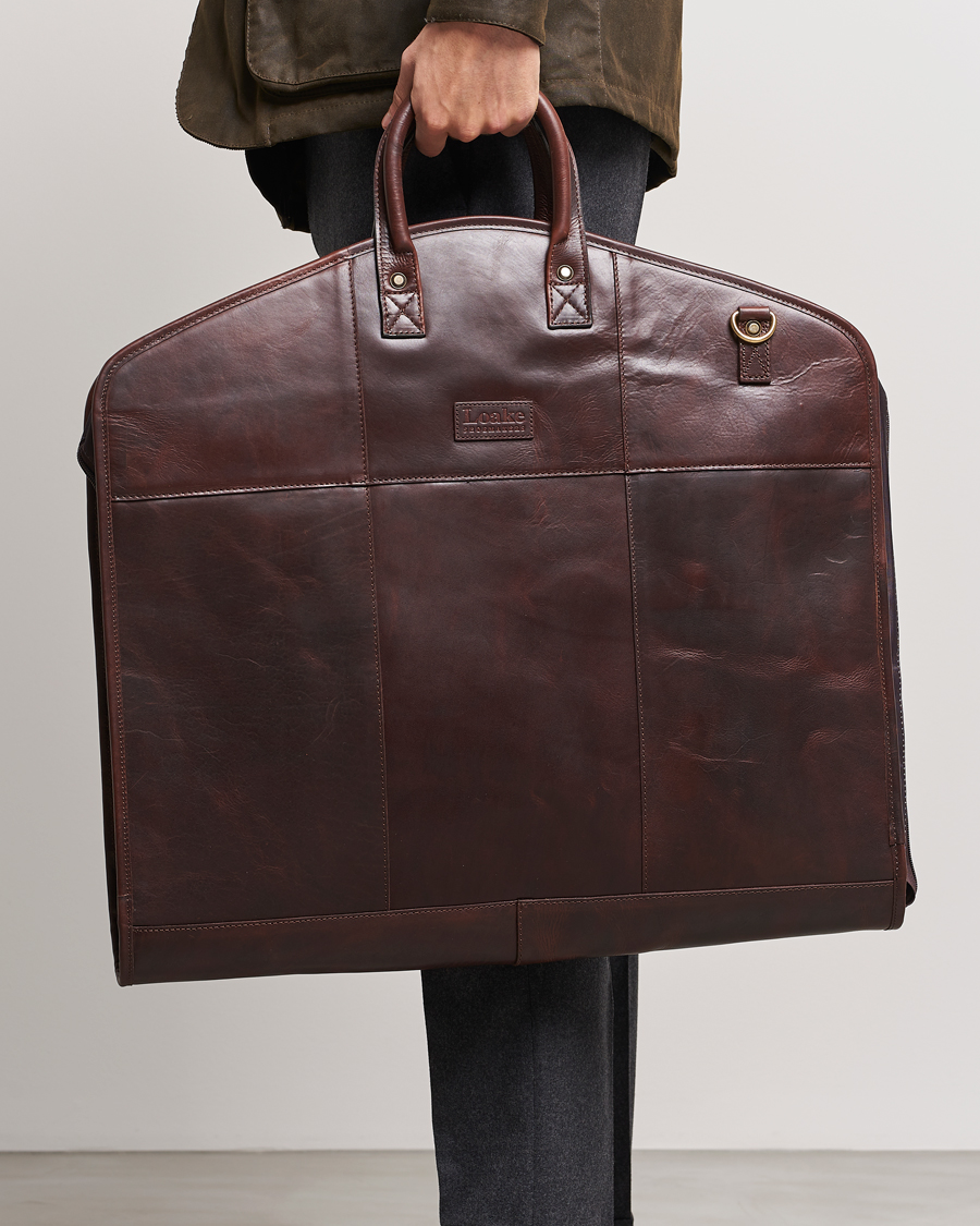 Herr | Väskor | Loake Shoemakers | London Leather Suit Carrier Brown