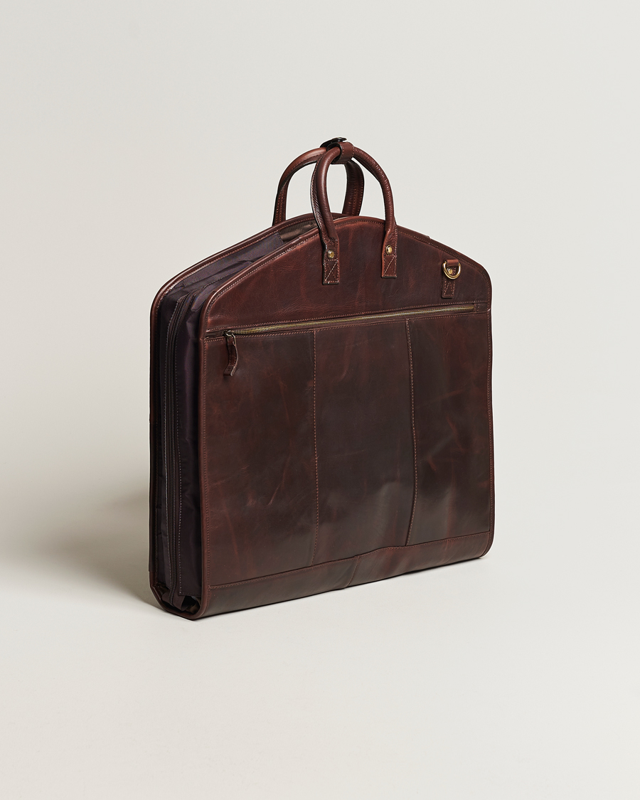 Herr | Väskor | Loake Shoemakers | London Leather Suit Carrier Brown