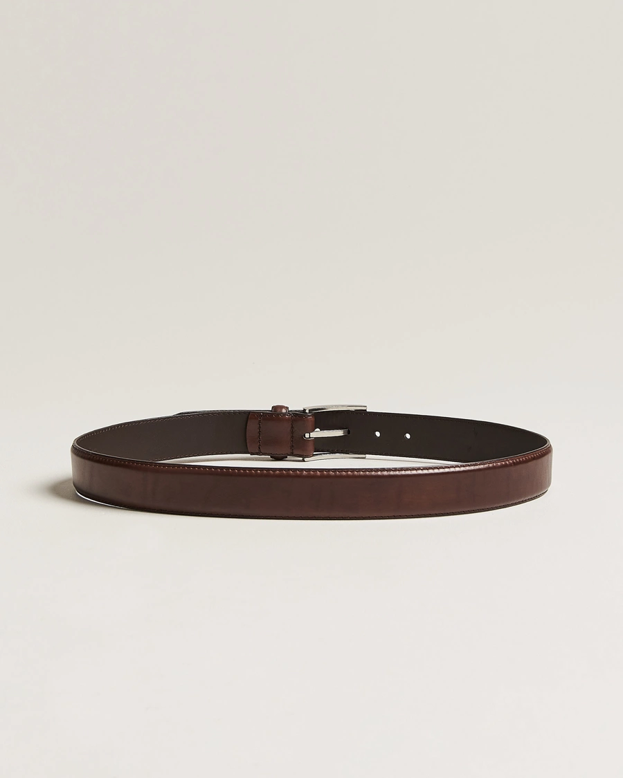 Herr | Accessoarer | Loake 1880 | Philip Leather Belt Dark Brown