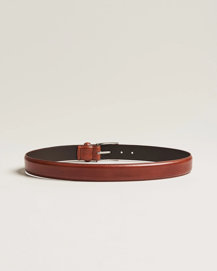 Herr | Accessoarer | Loake 1880 | Philip Leather Belt Mahogany