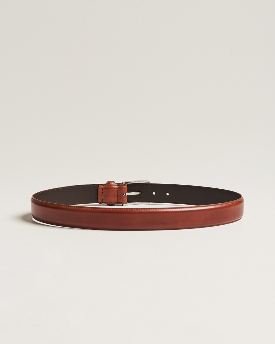 Herr | Bälten | Loake Shoemakers | Philip Leather Belt Mahogany