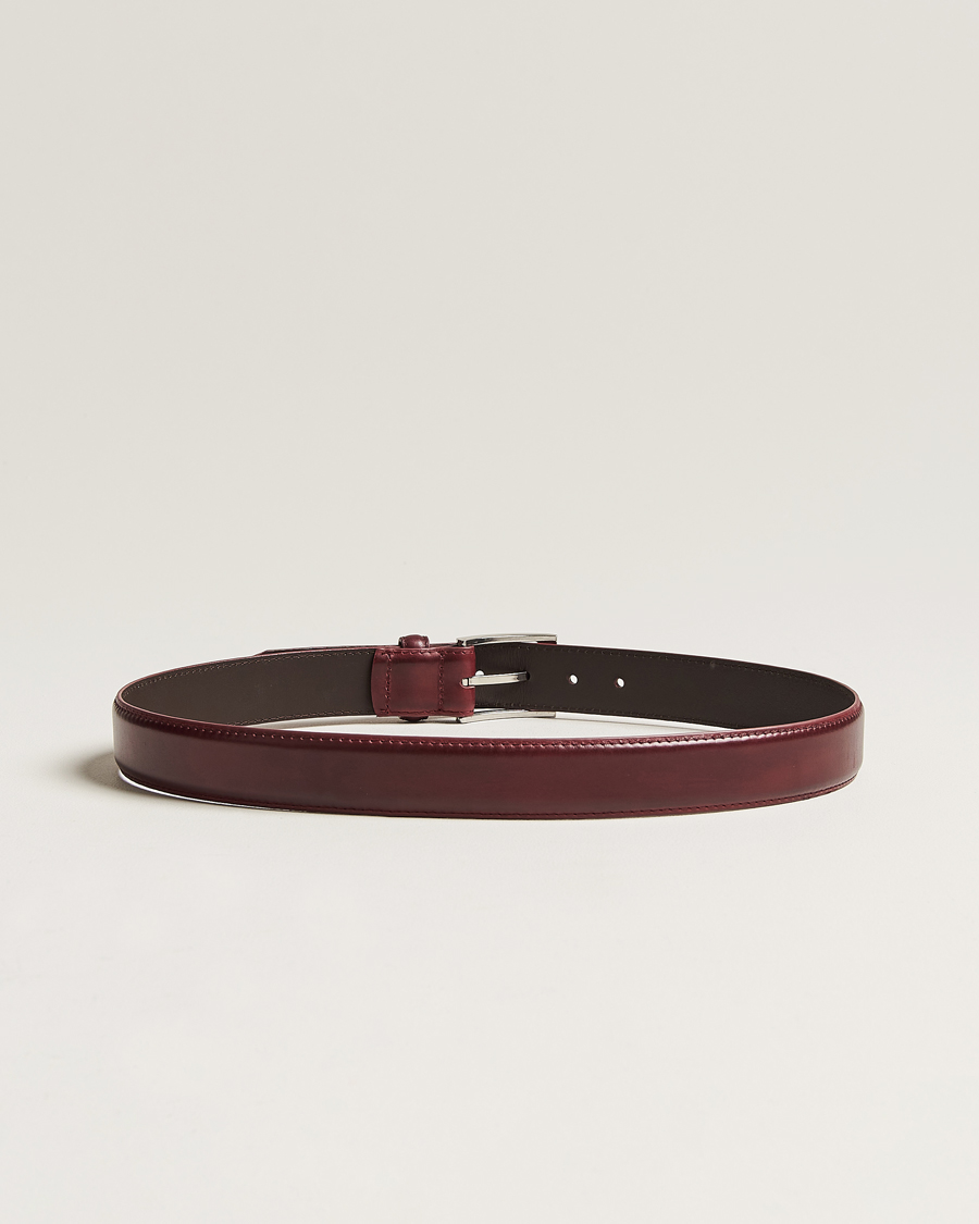 Herr | Bälten | Loake Shoemakers | Philip Leather Belt Burgundy