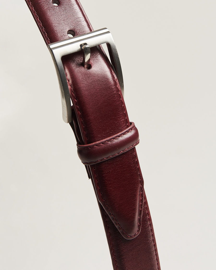 Herr | Bälten | Loake Shoemakers | Philip Leather Belt Burgundy