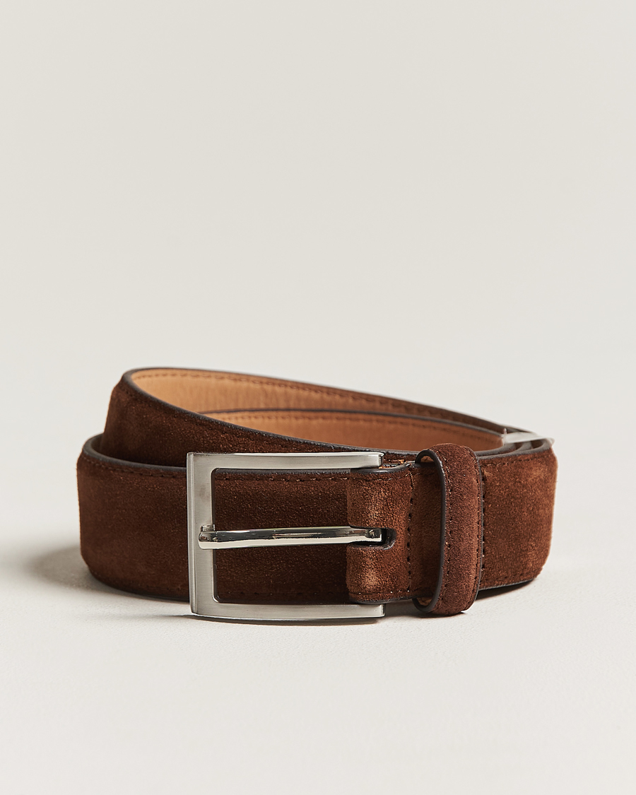 Herr | Bälten | Loake Shoemakers | William Suede Belt Brown