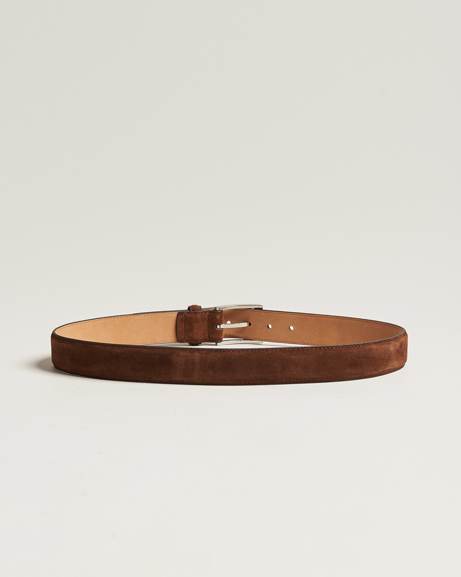 Herr | Bälten | Loake Shoemakers | William Suede Belt Brown