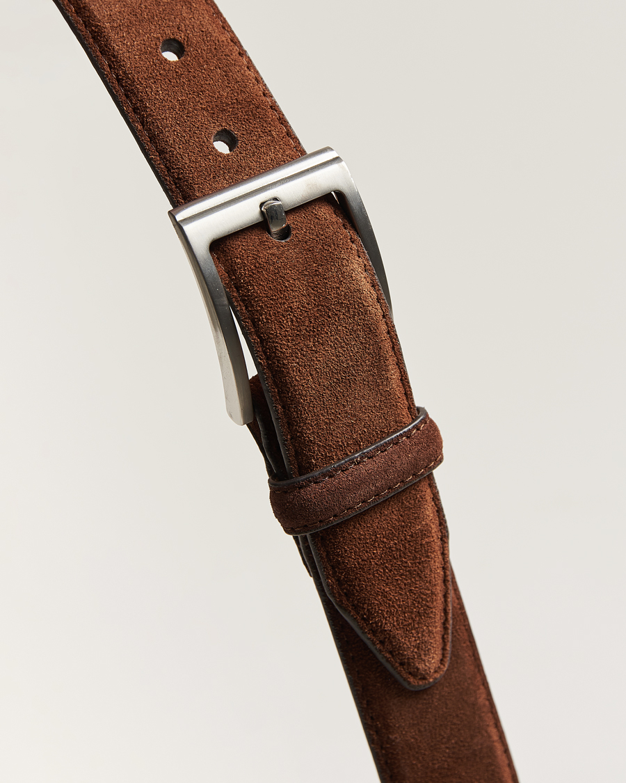 Herr | Bälten | Loake Shoemakers | William Suede Belt Brown