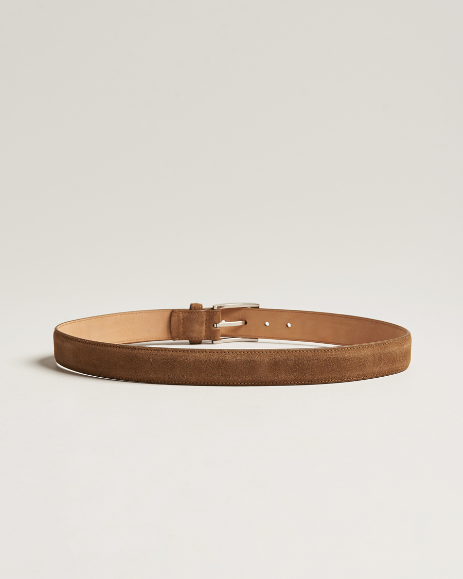 Herr | Bälten | Loake Shoemakers | William Suede Belt Tan