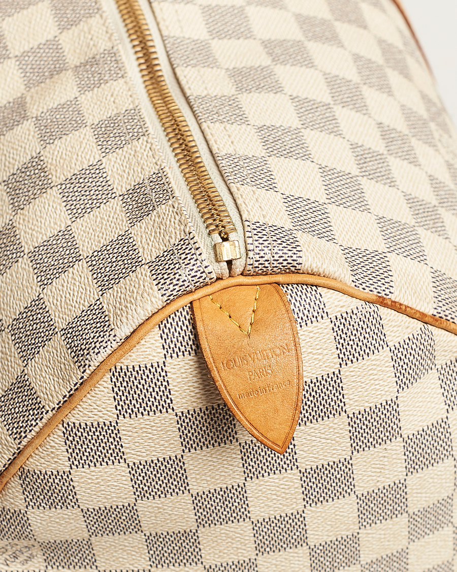 Herr | Louis Vuitton Pre-Owned Keepall 50 Bag Damier Azur | Louis Vuitton Pre-Owned | Keepall 50 Bag Damier Azur