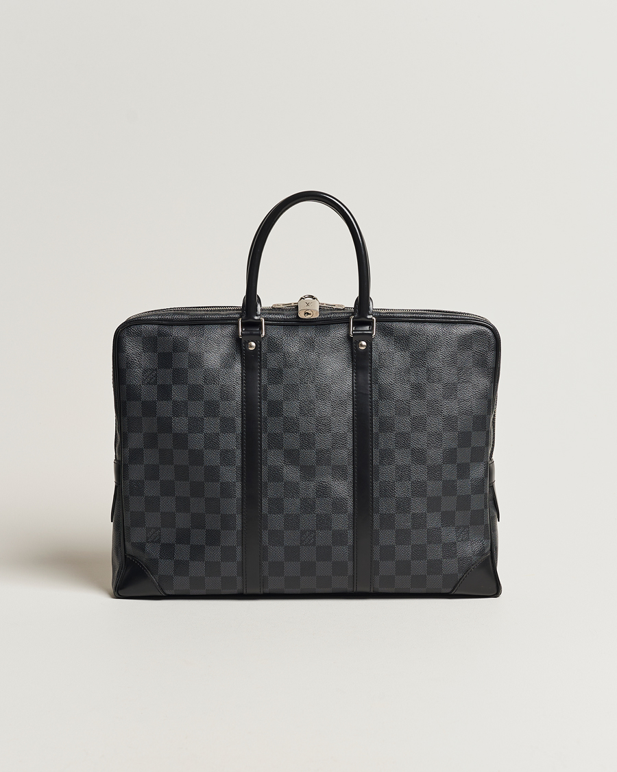 Herr | Louis Vuitton Pre-Owned Porte-Documents Voyager Briefcase Damier Graphite | Louis Vuitton Pre-Owned | Porte-Documents Voyager Briefcase Damier Graphite