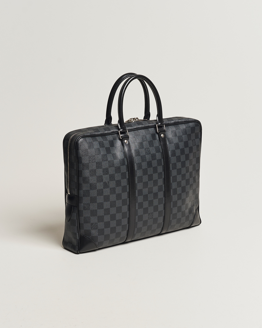 Herr | Louis Vuitton Pre-Owned Porte-Documents Voyager Briefcase Damier Graphite | Louis Vuitton Pre-Owned | Porte-Documents Voyager Briefcase Damier Graphite
