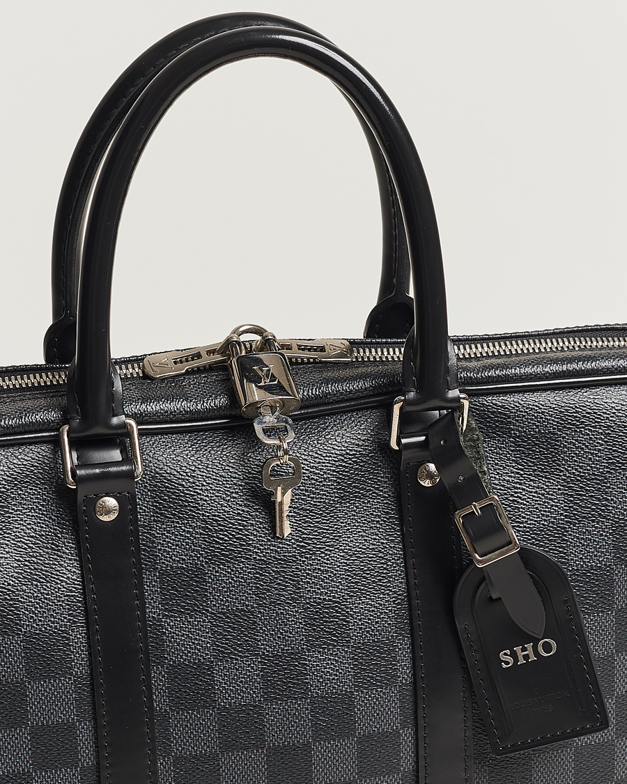 Herr | Louis Vuitton Pre-Owned Porte-Documents Voyager Briefcase Damier Graphite | Louis Vuitton Pre-Owned | Porte-Documents Voyager Briefcase Damier Graphite