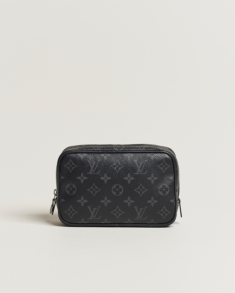 Herr | Louis Vuitton Pre-Owned Toiletry Bag PM Monogram Eclipse | Louis Vuitton Pre-Owned | Toiletry Bag PM Monogram Eclipse