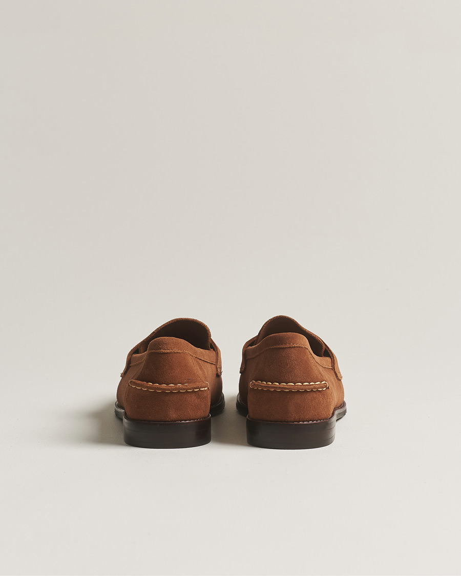 Herr | Polo Ralph Lauren Suede Penny Loafer Teak | Polo Ralph Lauren | Suede Penny Loafer Teak