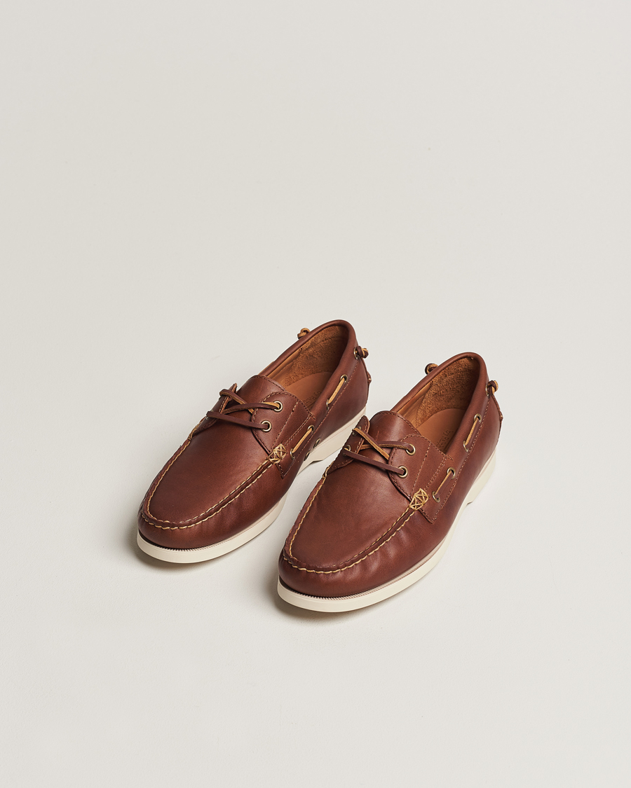 Herr | Preppy Authentic | Polo Ralph Lauren | Merton Leather Boat Shoe Tan