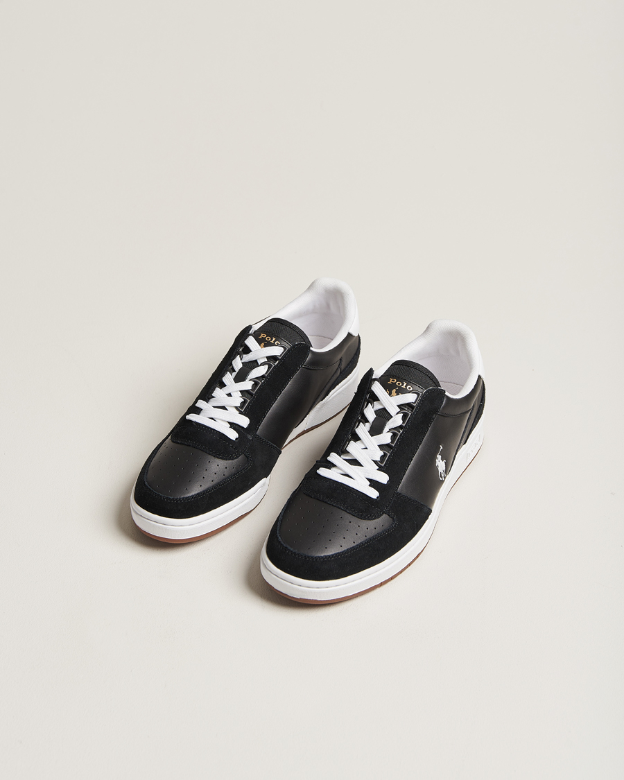 Herr | Mockaskor | Polo Ralph Lauren | CRT Leather/Suede Sneaker Black/White