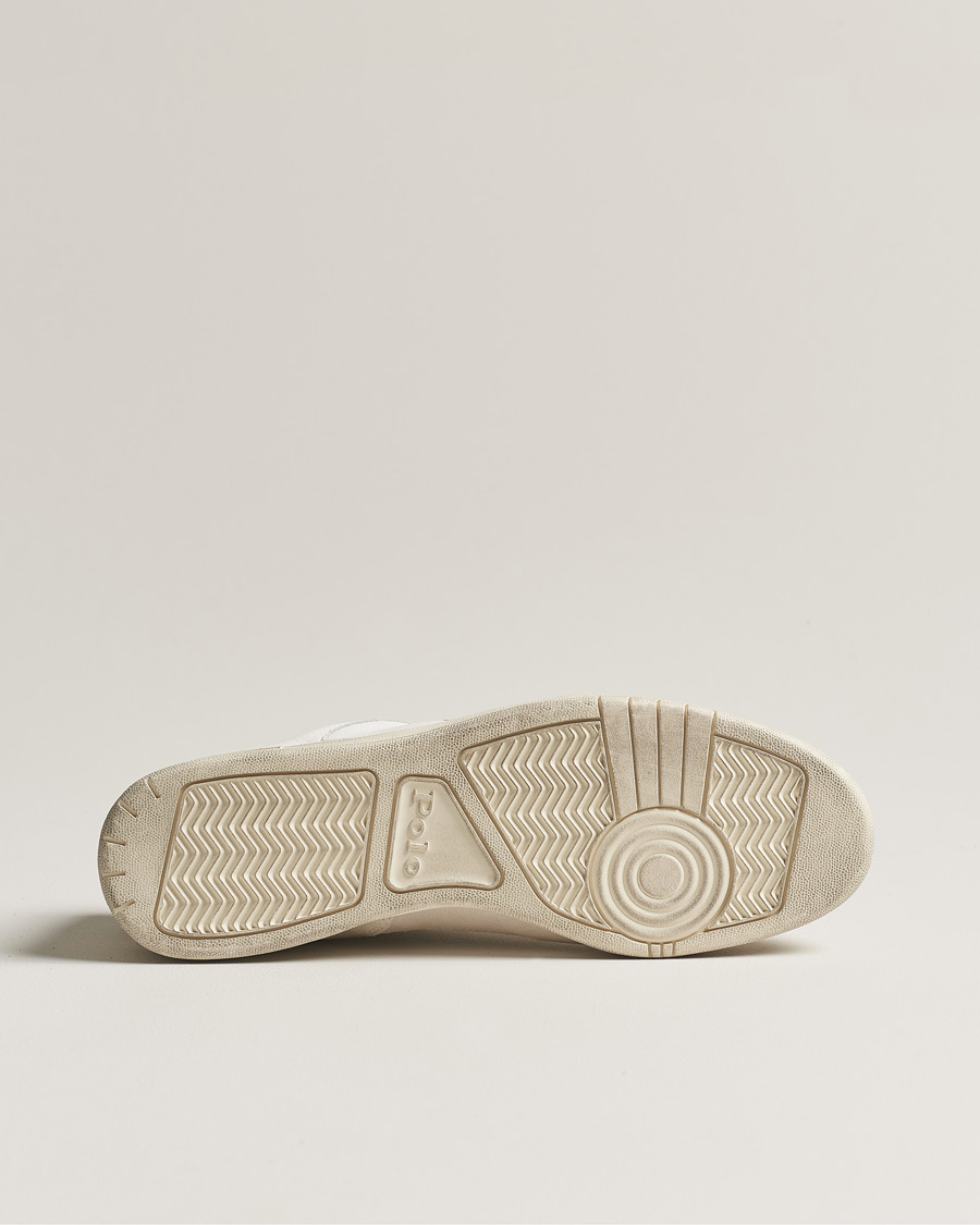 Herr | Polo Ralph Lauren Court Luxury Leather/Suede Sneaker White | Polo Ralph Lauren | Court Luxury Leather/Suede Sneaker White