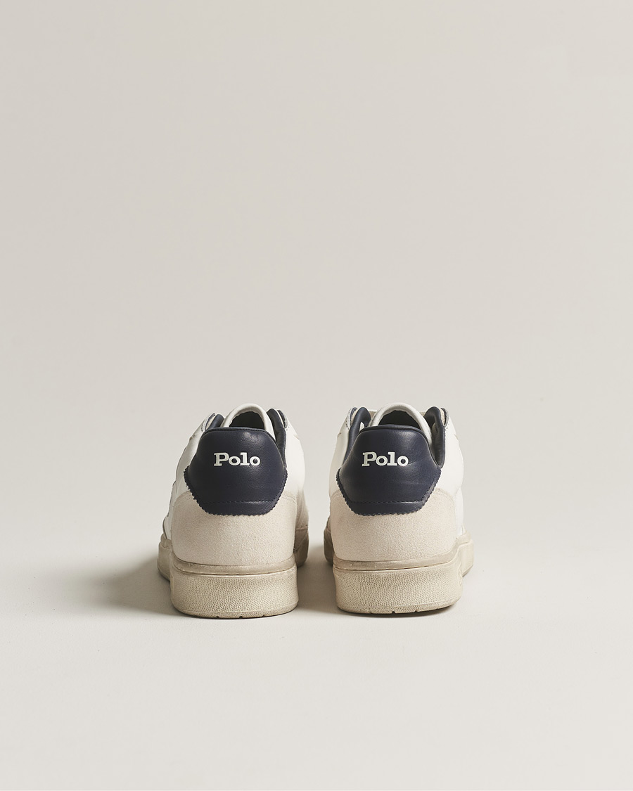 Herr | Polo Ralph Lauren Court Luxury Leather/Suede Sneaker White | Polo Ralph Lauren | Court Luxury Leather/Suede Sneaker White