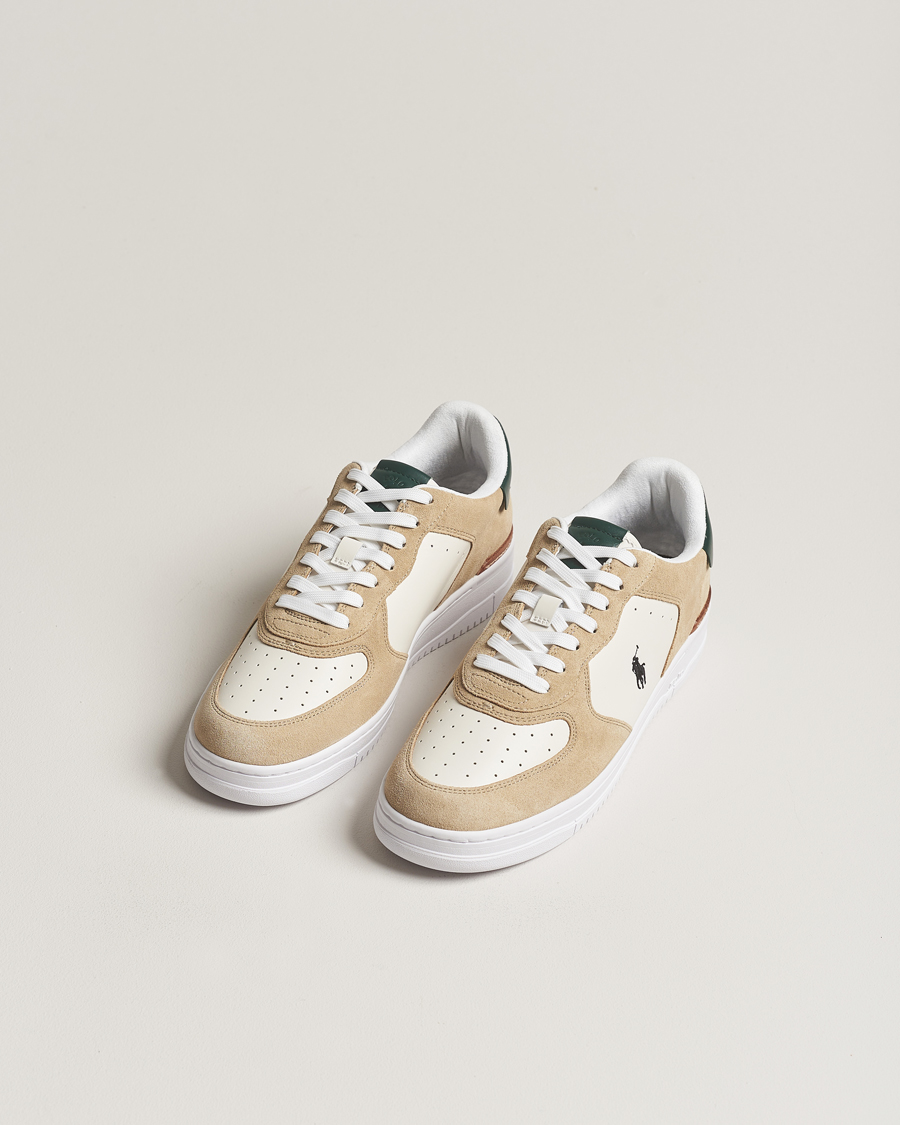 Herr | Polo Ralph Lauren Masters Court Leather/Suede Sneaker White | Polo Ralph Lauren | Masters Court Leather/Suede Sneaker White