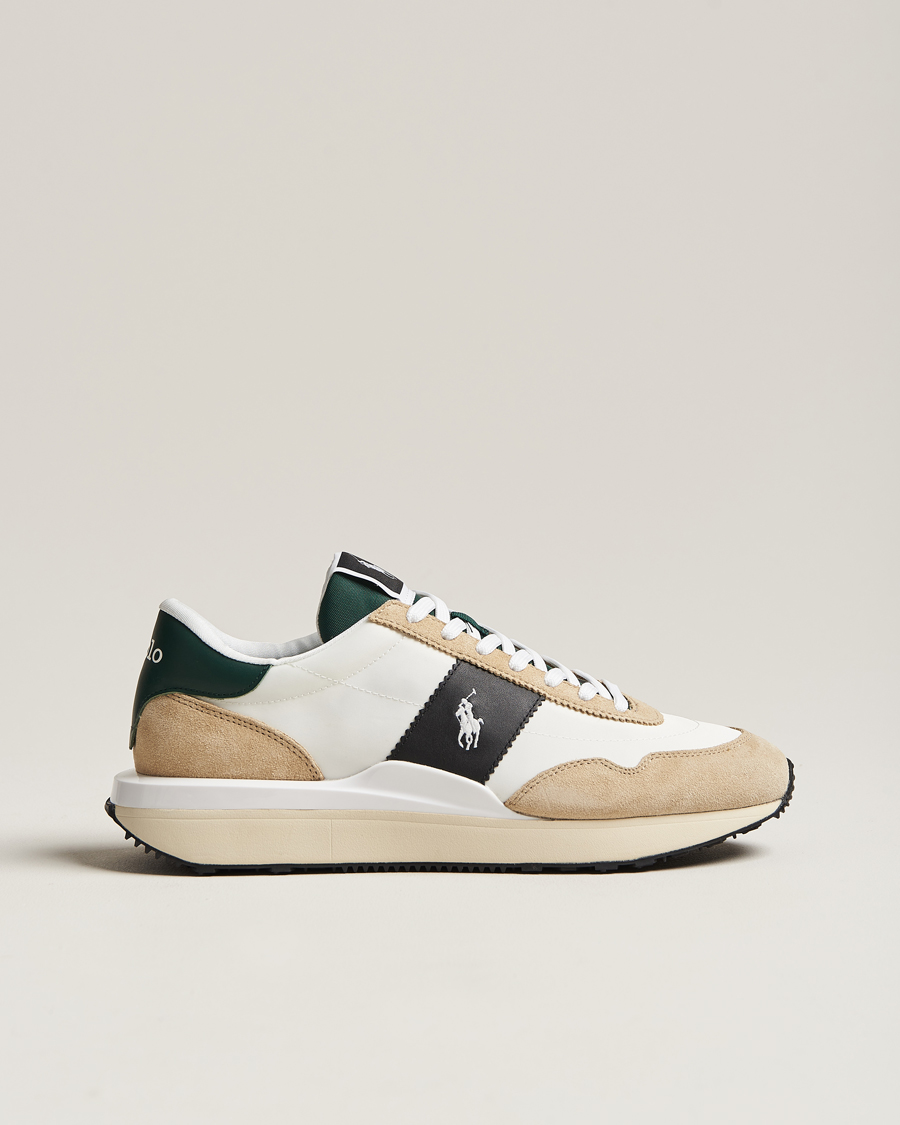 Herr | Polo Ralph Lauren Train 89 Running Sneaker Suede/Mesh White | Polo Ralph Lauren | Train 89 Running Sneaker Suede/Mesh White