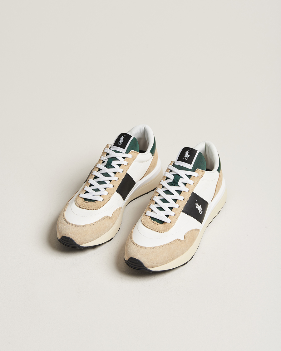 Herr | Polo Ralph Lauren Train 89 Running Sneaker Suede/Mesh White | Polo Ralph Lauren | Train 89 Running Sneaker Suede/Mesh White