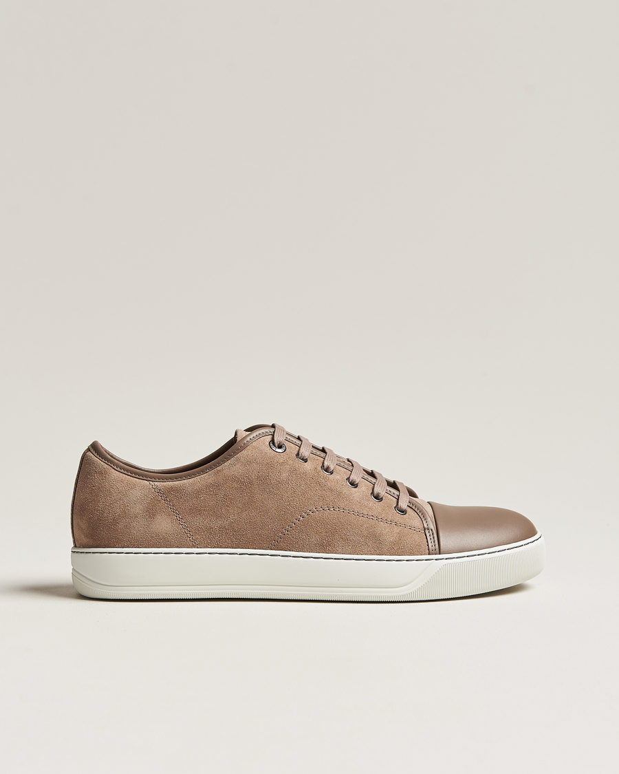Herr | Lanvin Nappa Cap Toe Sneaker Beige | Lanvin | Nappa Cap Toe Sneaker Beige