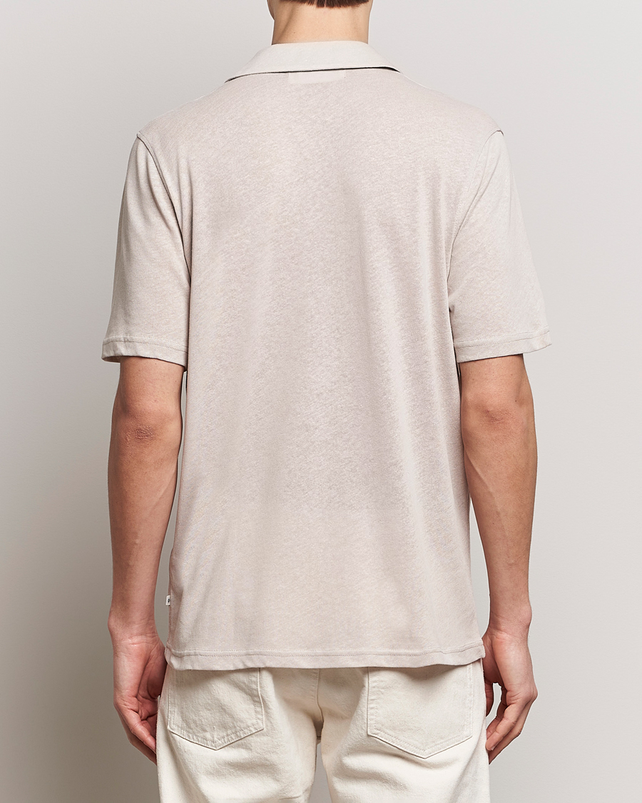 Herr | Skjortor | Samsøe Samsøe | Samartin Cotton/Linen Short Sleeve Shirt Moonstruck