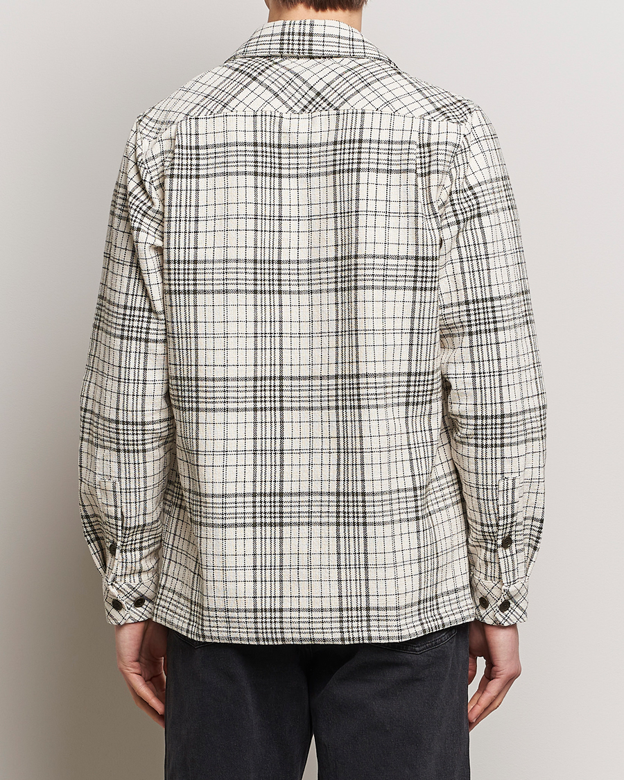 Herr | Skjortor | Samsøe Samsøe | Taka Checked Overshirt Dusty Olive/White