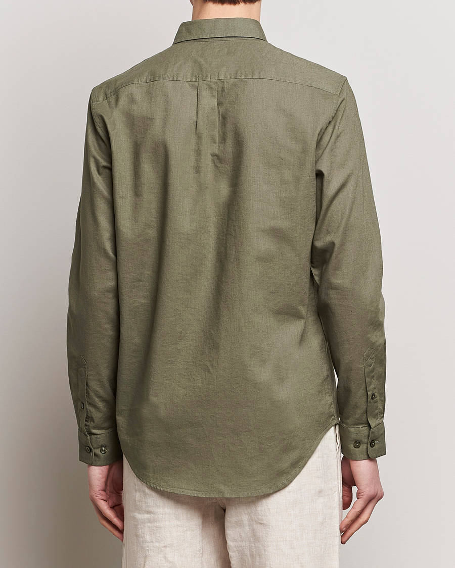 Herr | Skjortor | Samsøe Samsøe | Liam Linen/Cotton Shirt Dusty Olive