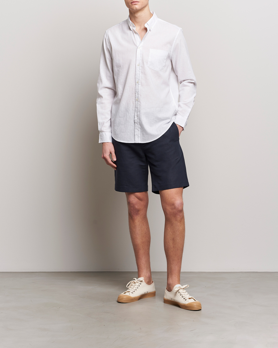 Herr | Skjortor | Samsøe Samsøe | Liam Linen/Cotton Shirt White