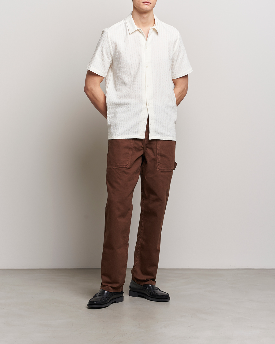 Herr | Skjortor | Samsøe Samsøe | Avan Structured Short Sleeve Shirt White