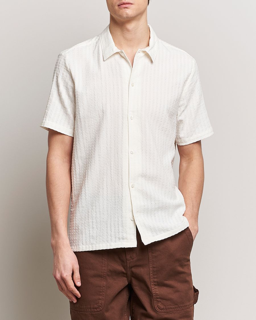 Herr | Samsøe Samsøe | Samsøe Samsøe | Avan Structured Short Sleeve Shirt White