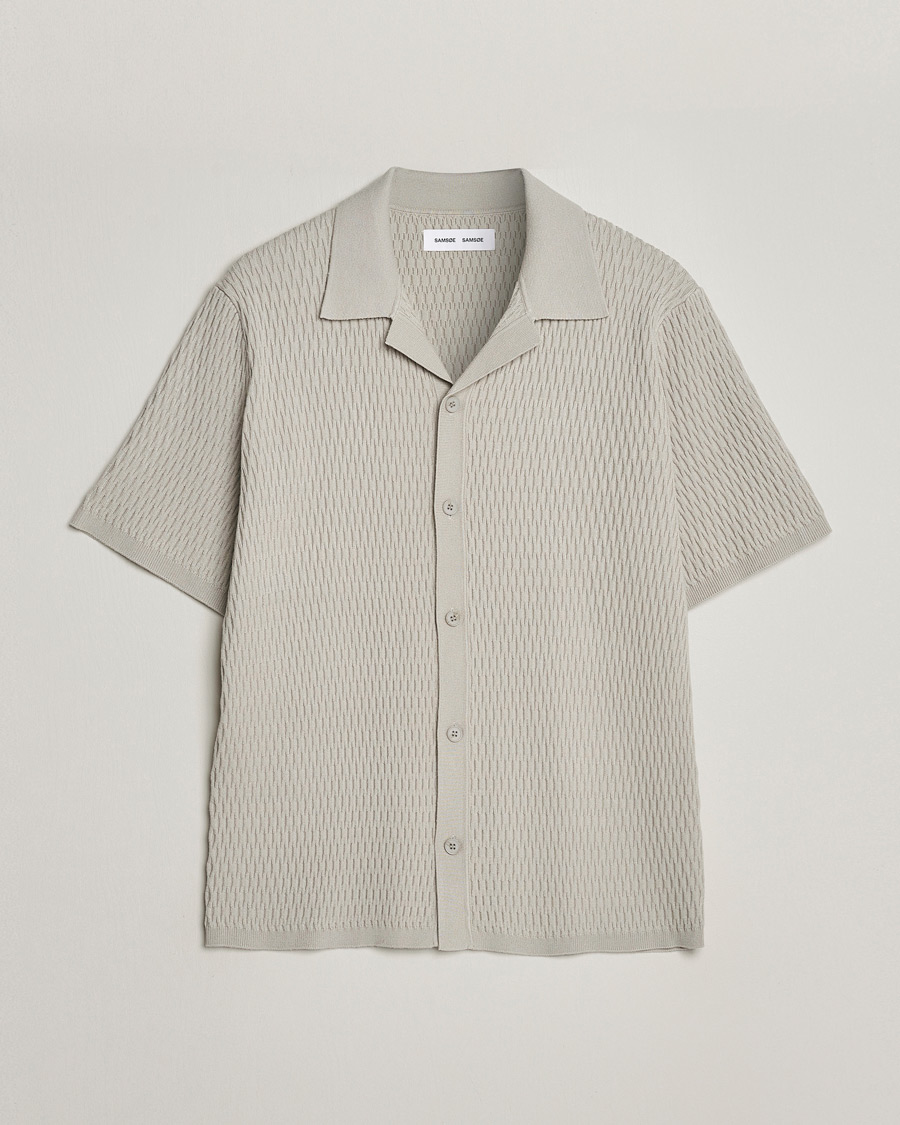 Herr | Skjortor | Samsøe Samsøe | Sagabin Resort Collar Short Sleeve Shirt Moonstruck
