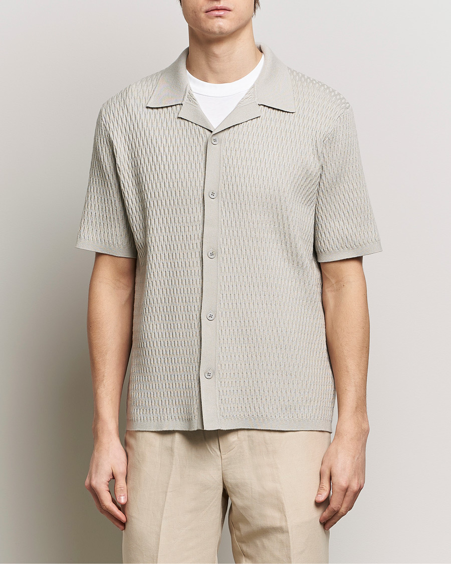 Herr | Casual | Samsøe Samsøe | Sagabin Resort Collar Short Sleeve Shirt Moonstruck