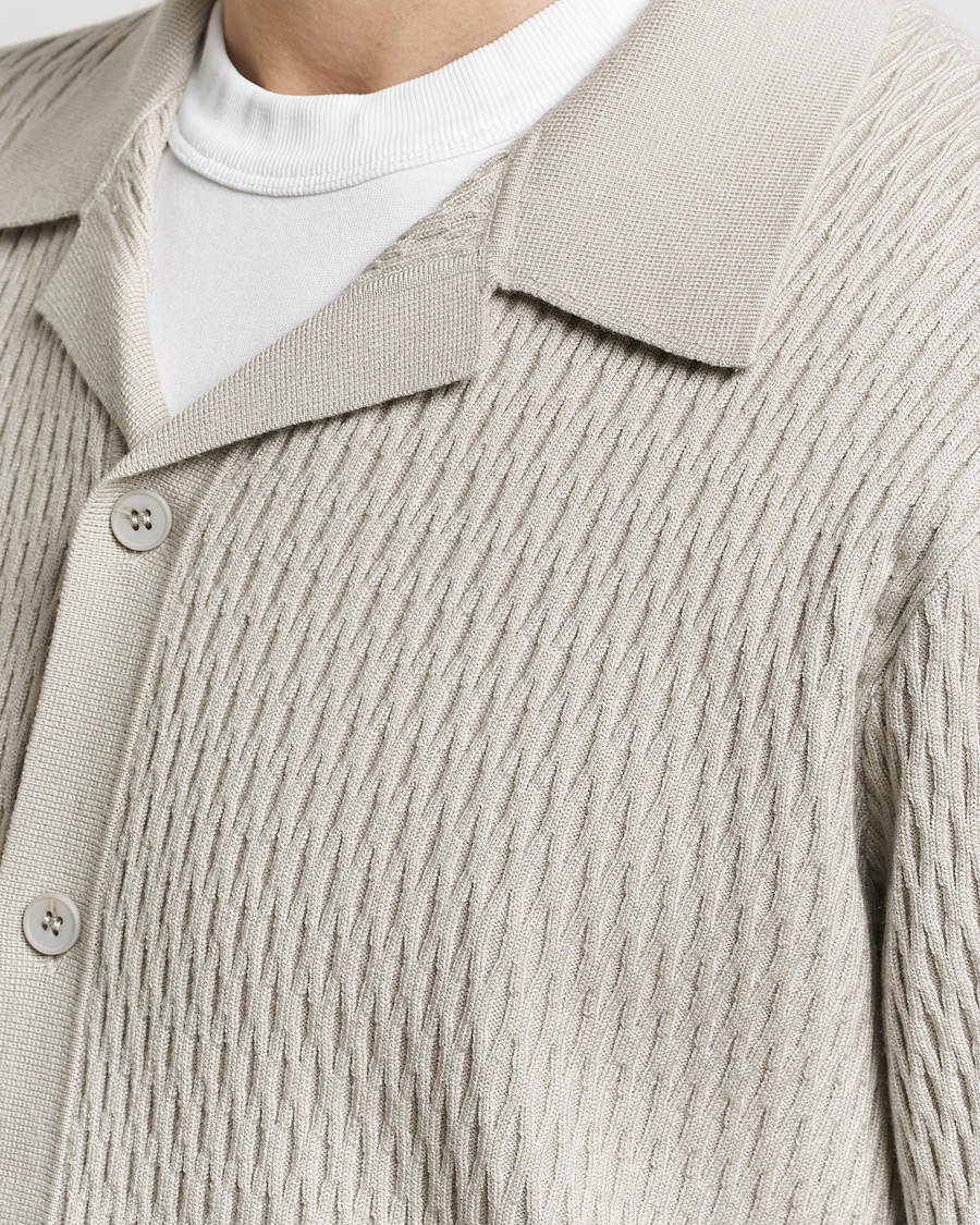 Herr | Skjortor | Samsøe Samsøe | Sagabin Resort Collar Short Sleeve Shirt Moonstruck