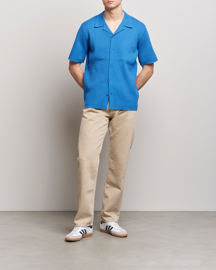 Herr | Skjortor | Samsøe Samsøe | Sagabin Resort Collar Short Sleeve Shirt Super Sonic
