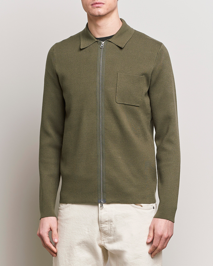 Herr | Full-zip | Samsøe Samsøe | Guna Full Zip Dusty Olive