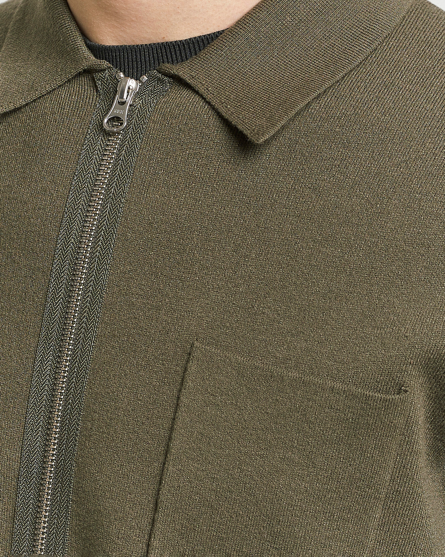 Herr | Tröjor | Samsøe Samsøe | Guna Full Zip Dusty Olive