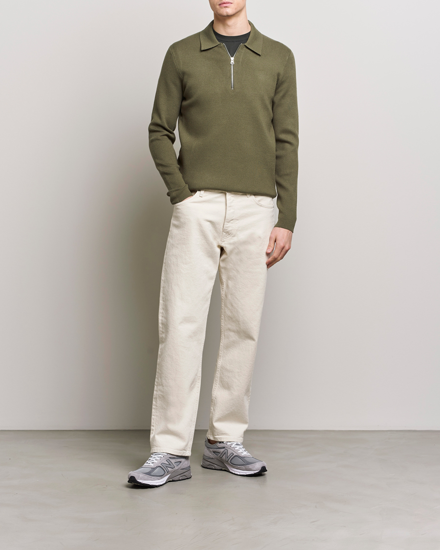 Herr | Tröjor | Samsøe Samsøe | Guna Half Zip Dusty Olive