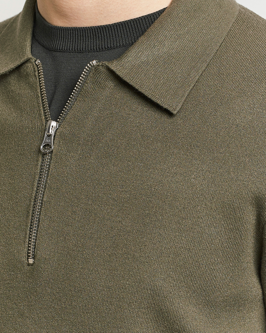 Herr | Tröjor | Samsøe Samsøe | Guna Half Zip Dusty Olive