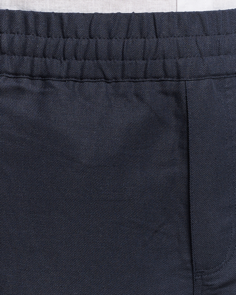 Herr | Shorts | Samsøe Samsøe | Smith Cotton/Linen Drawstring Shorts Salute Navy