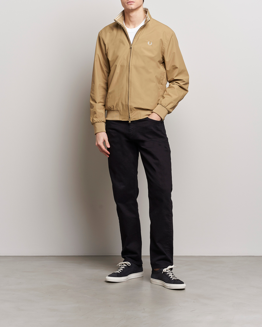 Herr | Jackor | Fred Perry | Brentham Jacket Warm Stone