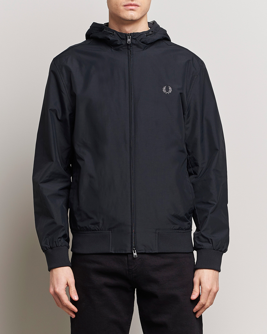 Herr | Best of British | Fred Perry | Brentham Hooded Jacket Black