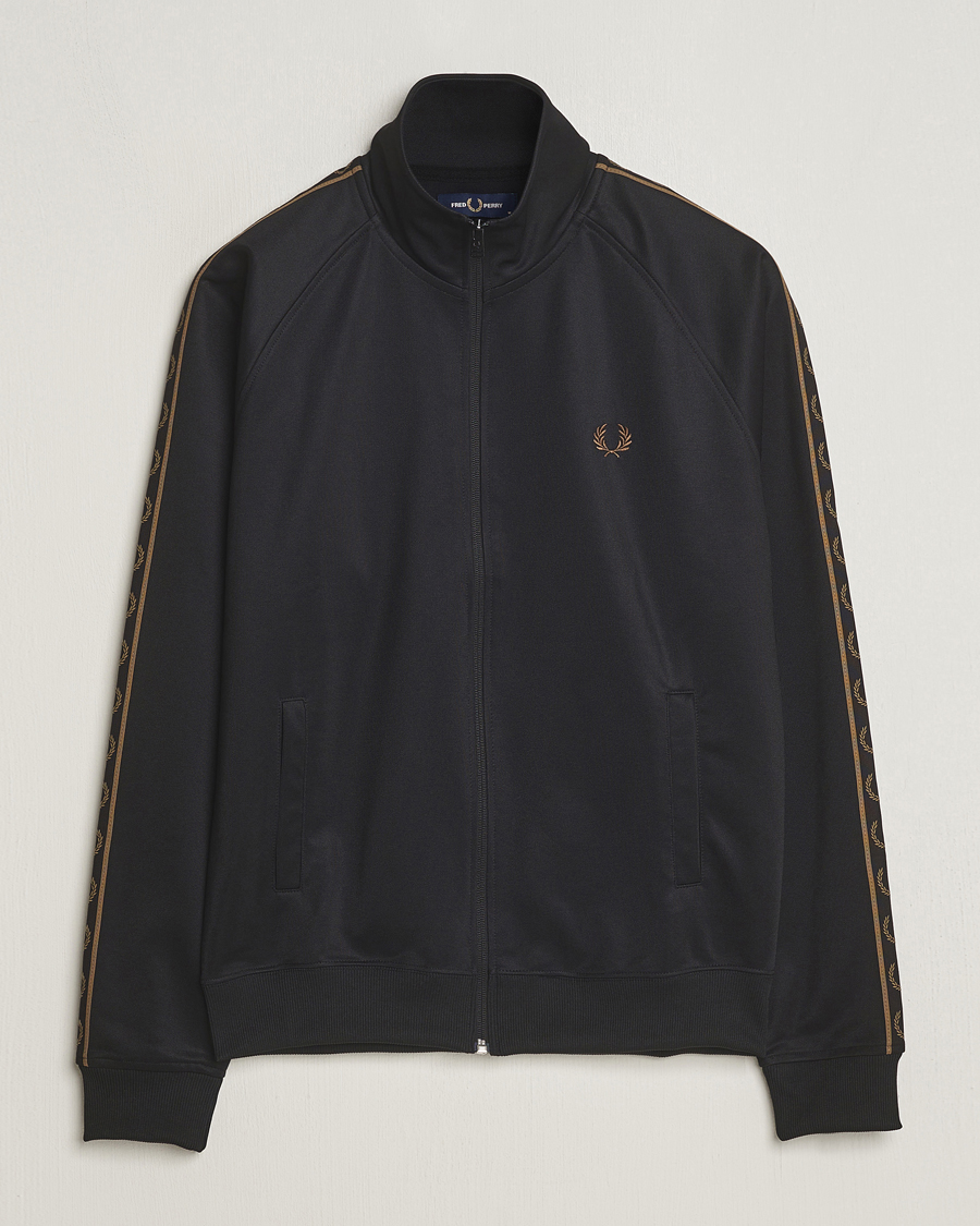 Herr | Tröjor | Fred Perry | Taped Track Jacket Black