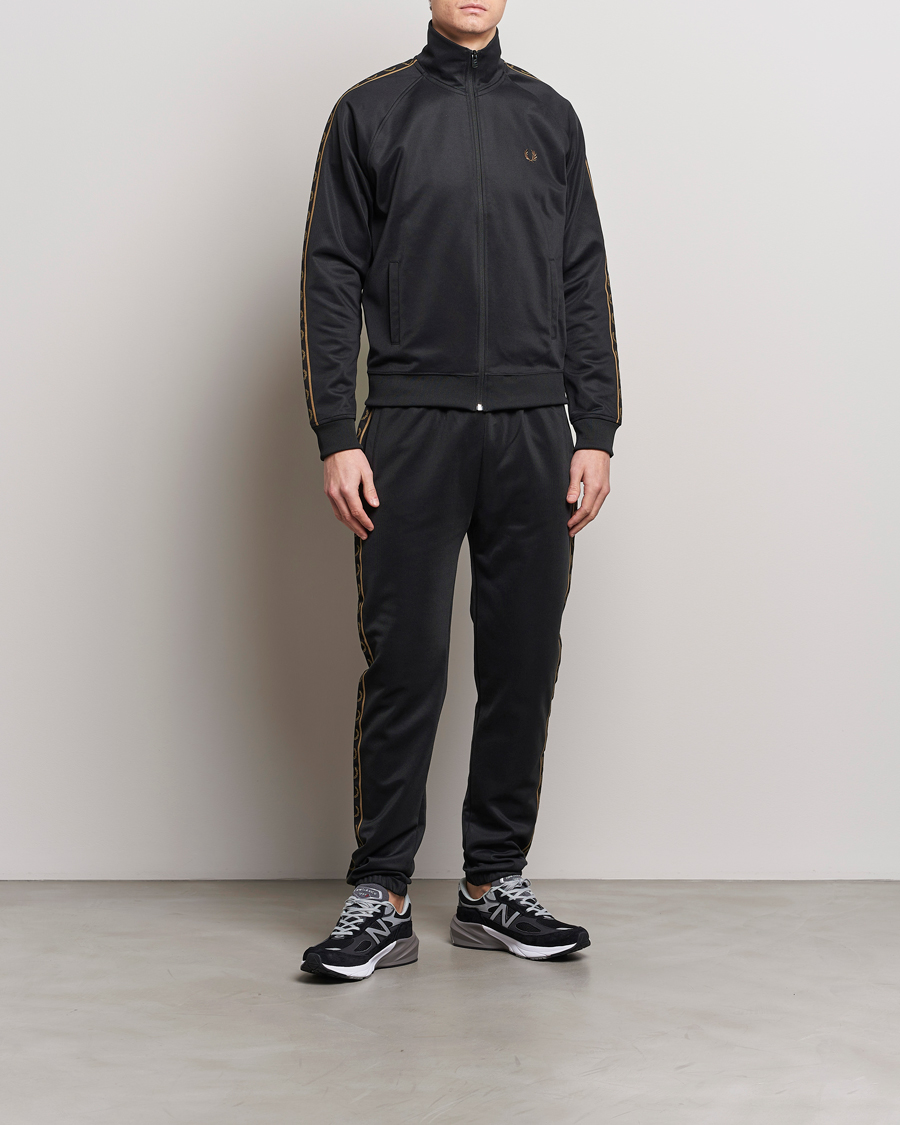 Herr | Tröjor | Fred Perry | Taped Track Jacket Black