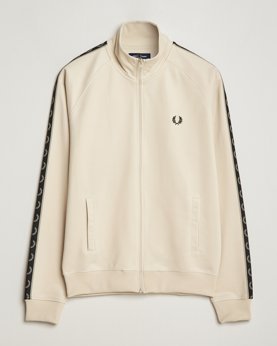 Herr | Tröjor | Fred Perry | Taped Track Jacket Oatmeal